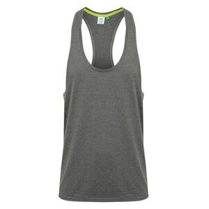 Tombo Mens Muscle Tank Top / Grey Marl